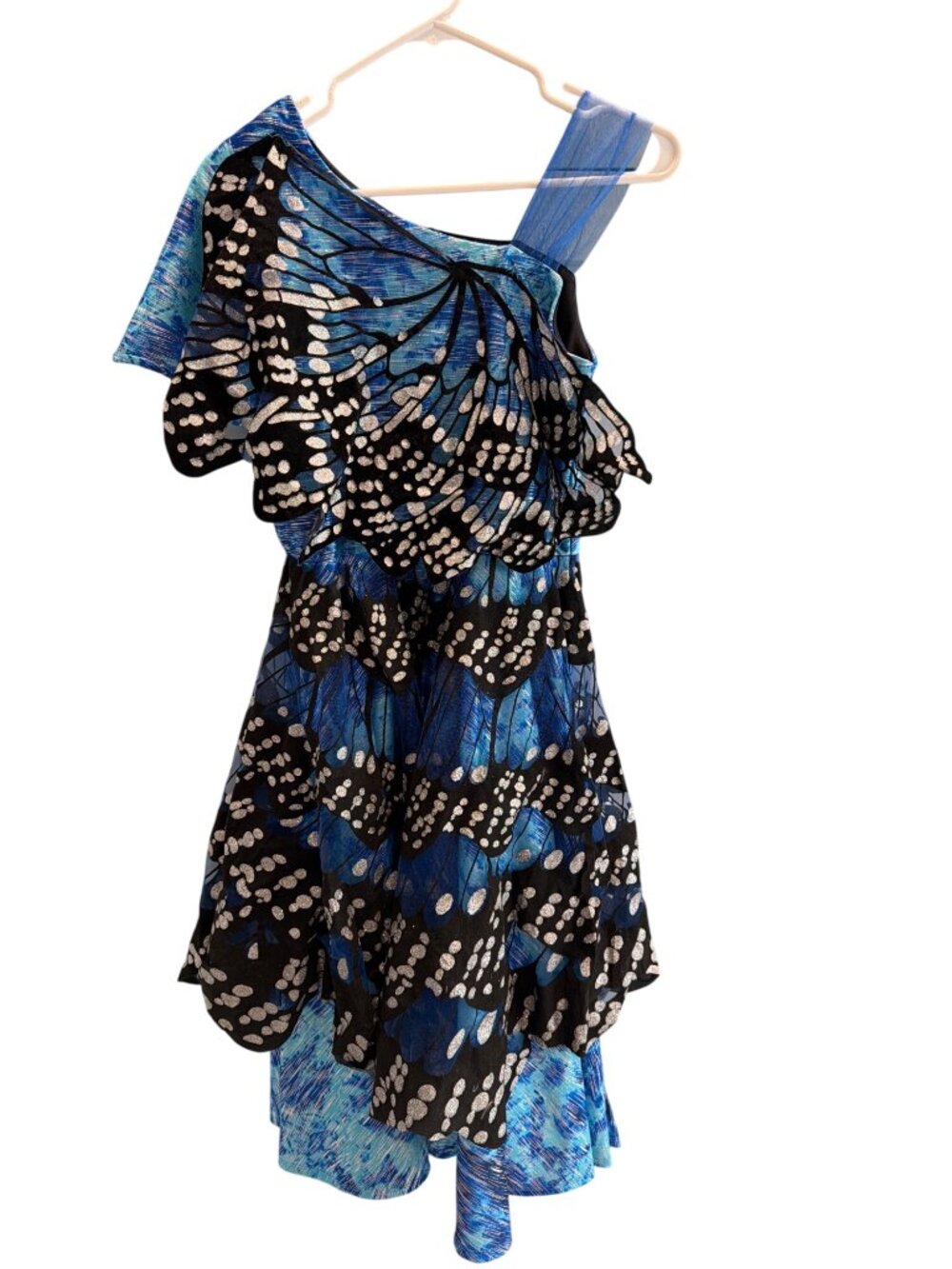 Chasing Fireflies Blue Monarch Butterfly Costume Dress Girls 16